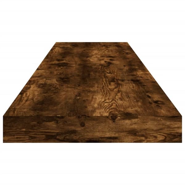 vidaXL Vegghyller 4 stk røkt eik 100x10x1,5 cm konstruert tre