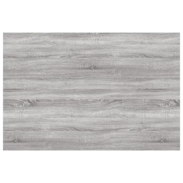 vidaXL væghylder 4 stk. 60x40x1,5 cm konstrueret træ grå sonoma-eg