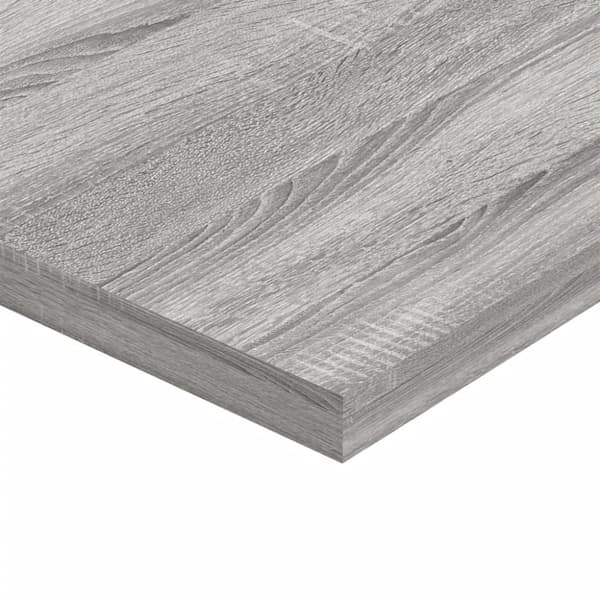 vidaXL væghylder 4 stk. 60x40x1,5 cm konstrueret træ grå sonoma-eg