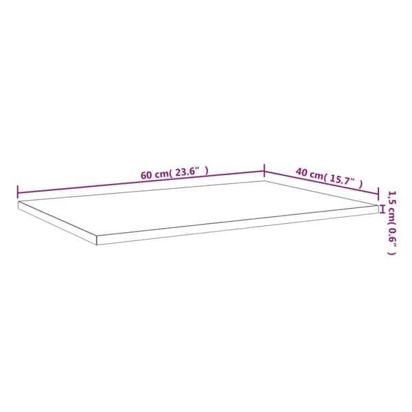 vidaXL væghylder 4 stk. 60x40x1,5 cm konstrueret træ grå sonoma-eg