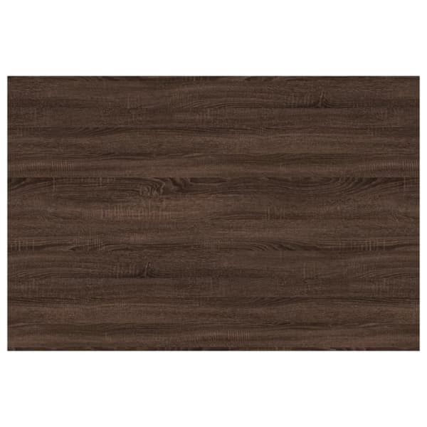 vidaXL væghylder 4 stk. 60x40x1,5 cm konstrueret træ brunt egetræ