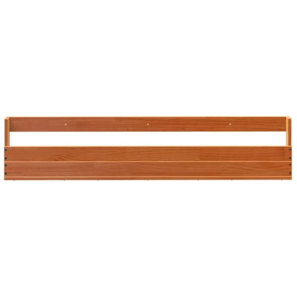 skohylder til væg 2 stk. 110x8,5x23,5 cm massivt fyrretræ