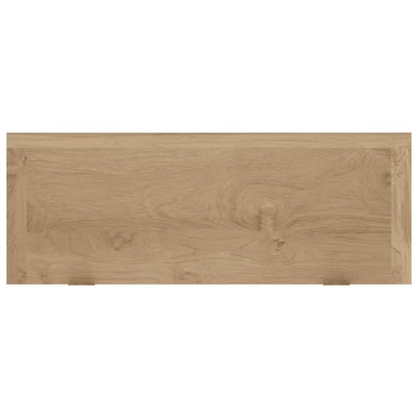 Seinähyllyt 2 kpl 40x15x6 cm täysi tiikki
