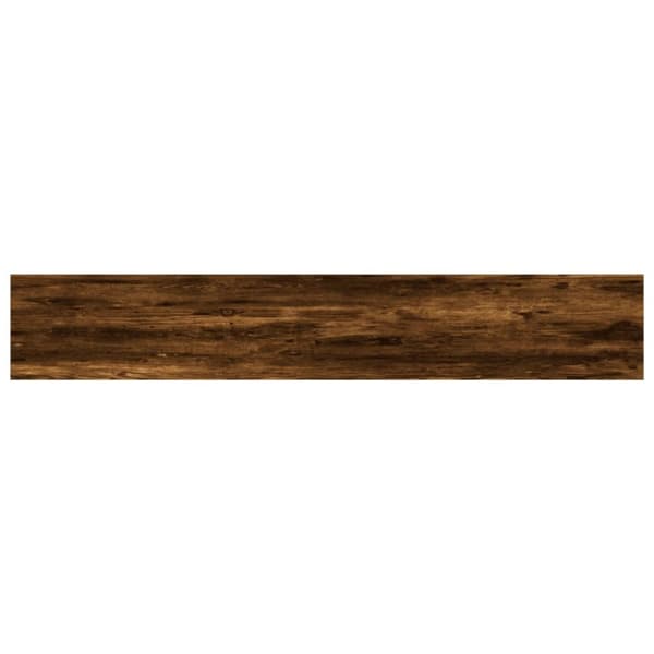 væghylder 4 stk. 60x10x1,5 cm konstrueret træ røget egetræ