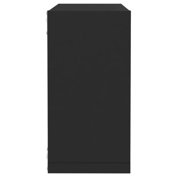 Kuutioseinähyllyt 6 kpl musta 30x15x30 cm