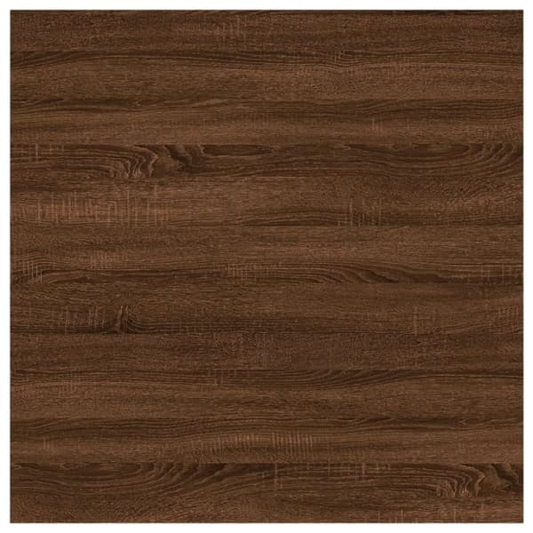 væghylder 4 stk. 40x40x1,5 cm konstrueret træ brunt egetræ