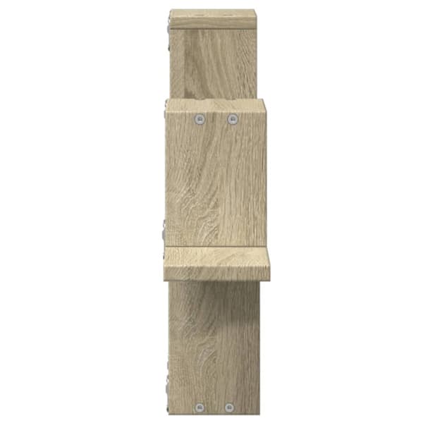 vidaXL Vägghylla sonoma-ek 104,5x10x43 cm konstruerat trä