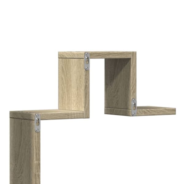 vidaXL Vägghylla sonoma-ek 104,5x10x43 cm konstruerat trä