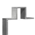 Miniatyrbilde 7 av 10: vidaXL Vegghylle betonggrå 104,5x10x43 cm konstruert tre