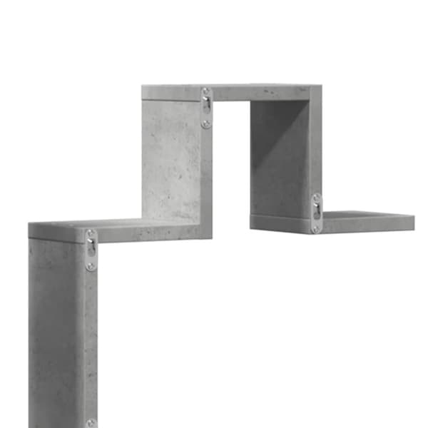 vidaXL Vegghylle betonggrå 104,5x10x43 cm konstruert tre