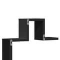 Miniatyrbilde 7 av 10: vidaXL Vegghylle svart 104,5x10x43 cm konstruert tre