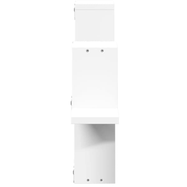 vidaXL Vegghylle hvit 104,5x10x43 cm sponplate