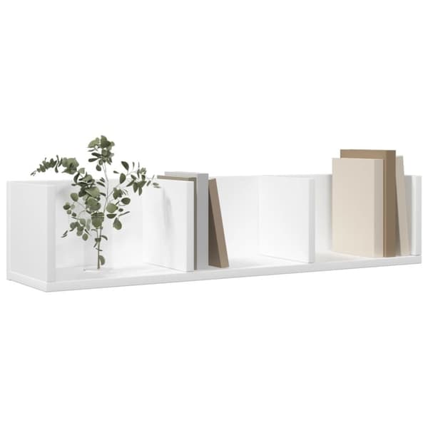 vidaXL Väggskåp vit 75x18x16,5 cm konstruerat trä