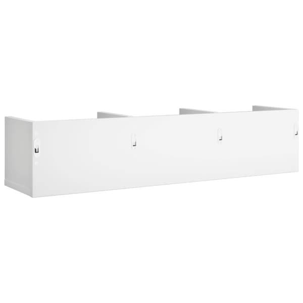 vidaXL Väggskåp vit 75x18x16,5 cm konstruerat trä