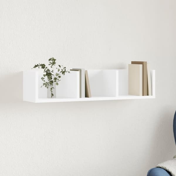 vidaXL Väggskåp vit 75x18x16,5 cm konstruerat trä