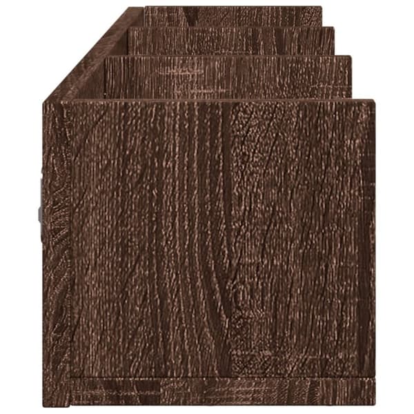 vidaXL Väggskåp brun ek 75x18x16,5 cm konstruerat trä