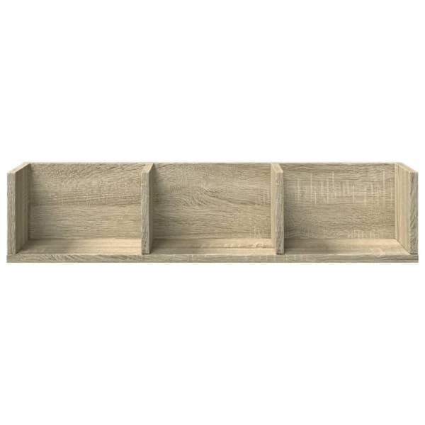vidaXL vægskabe 2 stk. 75x18x16,5 cm konstrueret træ sonoma-eg