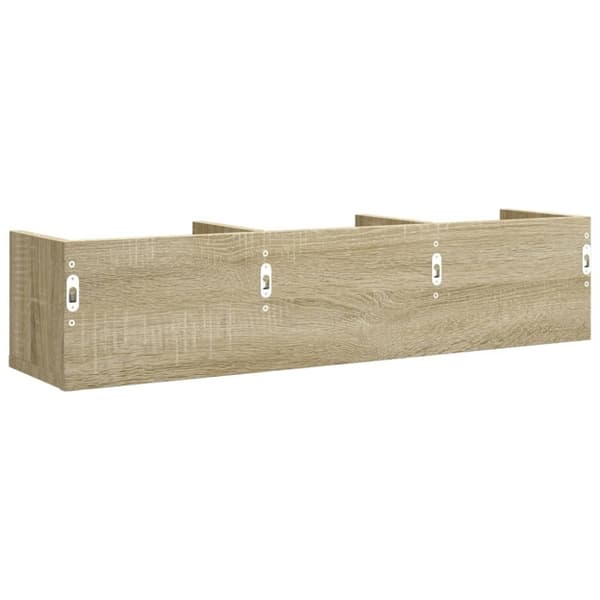 vidaXL vægskabe 2 stk. 75x18x16,5 cm konstrueret træ sonoma-eg