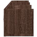 Pikkukuva 5 / 10: vidaXL Seinäkaappi ruskea tammi 75x18x16,5 cm tekninen puu
