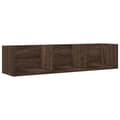 Pikkukuva 1 / 10: vidaXL Seinäkaappi ruskea tammi 75x18x16,5 cm tekninen puu
