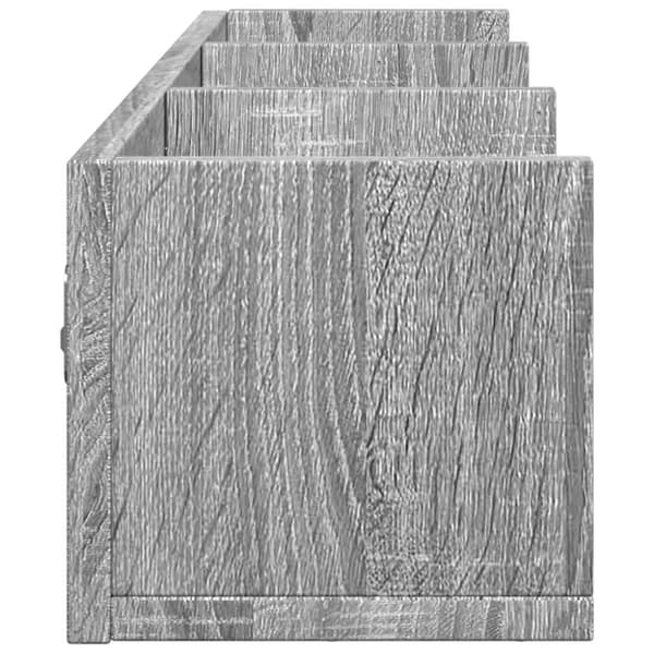 vidaXL TV-seinäkaappi harmaa Sonoma 75x18x16,5 cm tekninen puu