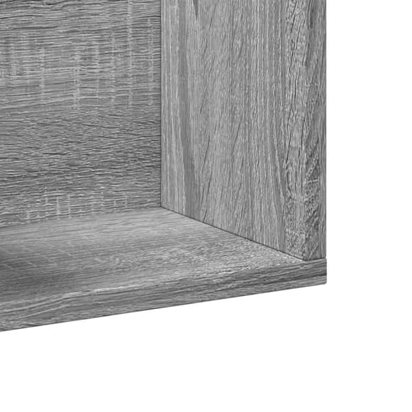 vidaXL TV-seinäkaappi harmaa Sonoma 75x18x16,5 cm tekninen puu