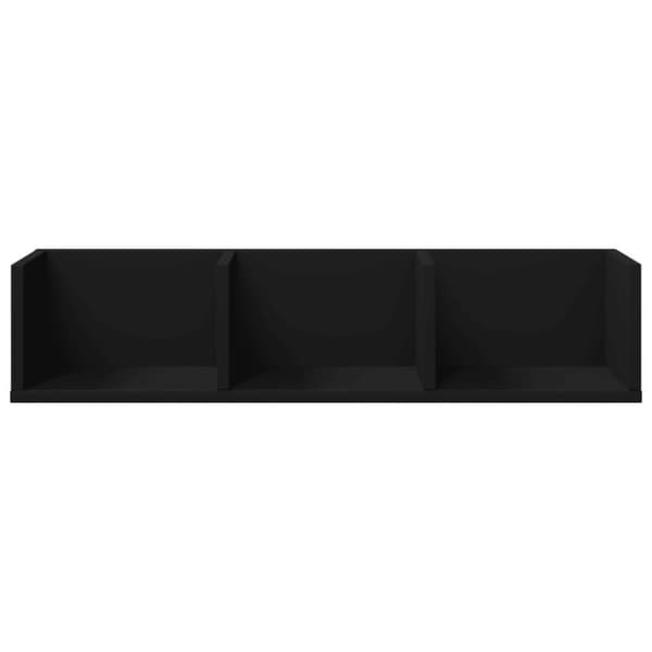 vidaXL vægskabe 2 stk. 75x18x16,5 cm konstrueret træ sort