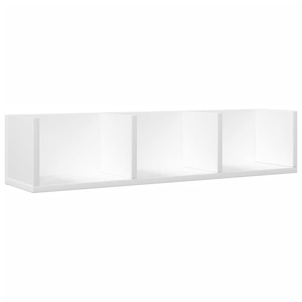 vidaXL Veggskap 2 stk hvit 75x18x16,5 cm konstruert tre