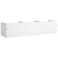 Miniatyrbilde 7 av 11: vidaXL Veggskap 2 stk hvit 75x18x16,5 cm konstruert tre