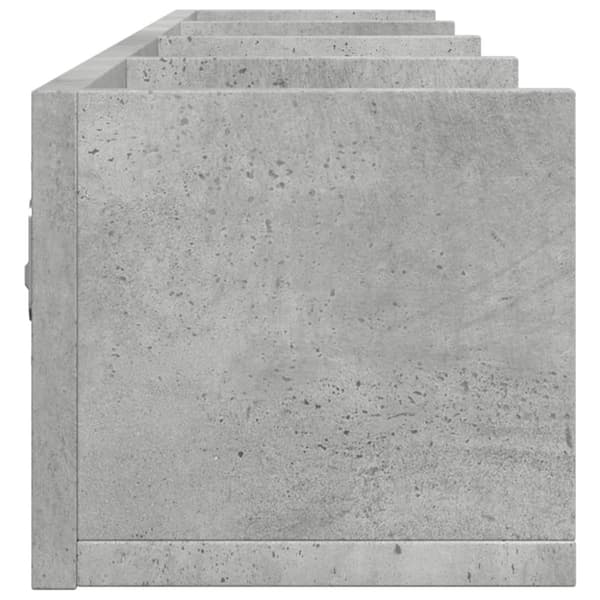 vidaXL Veggskap 2 stk betonggrå 99x18x16,5 cm konstruert tre