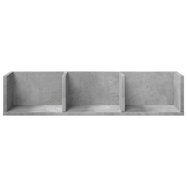 vidaXL Seinäkaappi betoninharmaa 75x18x16,5 cm tekninen puu