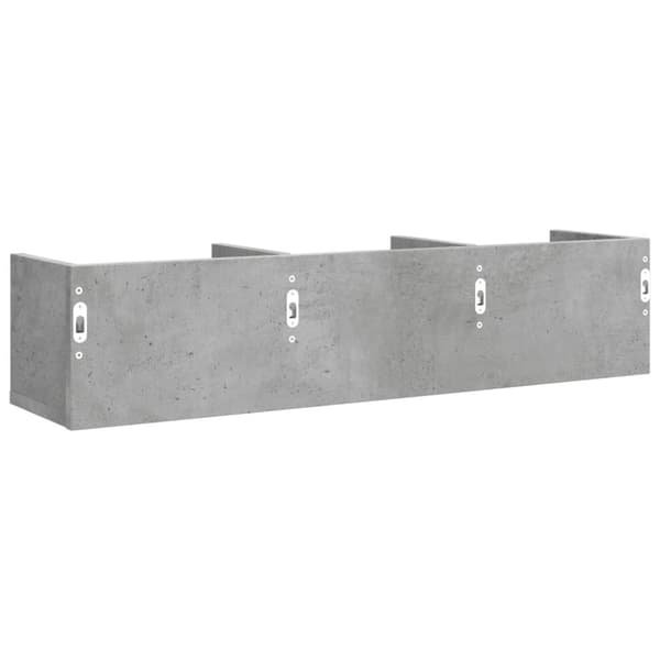 vidaXL Seinäkaappi betoninharmaa 75x18x16,5 cm tekninen puu
