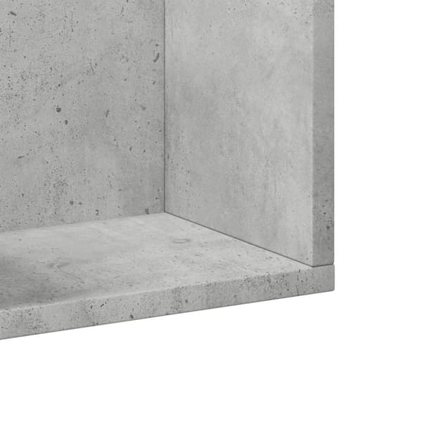 vidaXL Seinäkaappi betoninharmaa 75x18x16,5 cm tekninen puu