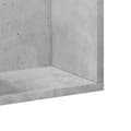 Miniatyrbilde 7 av 10: vidaXL Veggskap betonggrå 75x18x16,5 cm konstruert tre