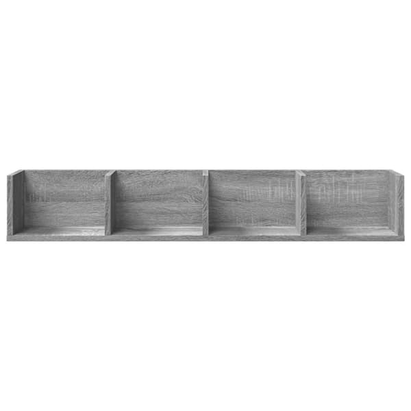 vidaXL Veggskap 2 stk grå sonoma 99x18x16,5 cm konstruert tre