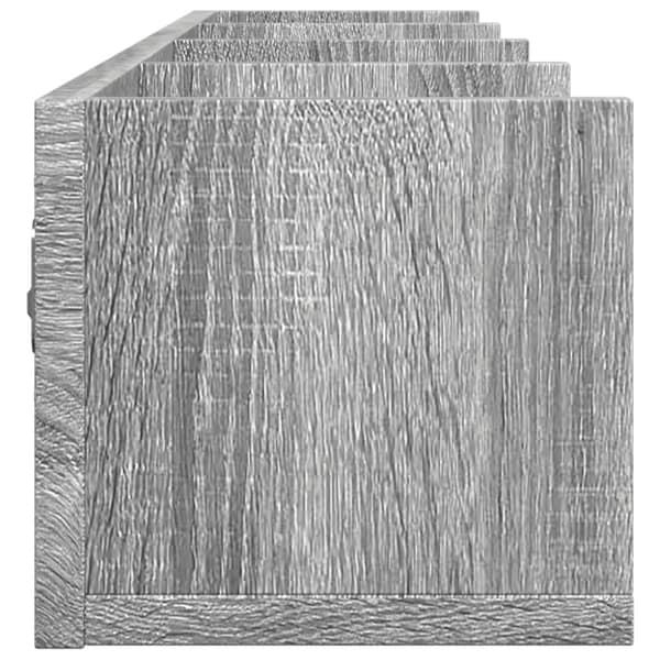 vidaXL Veggskap 2 stk grå sonoma 99x18x16,5 cm konstruert tre