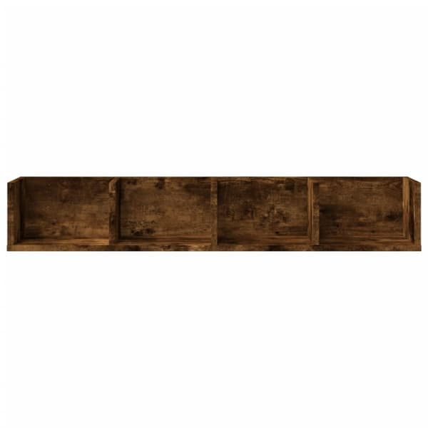 vidaXL vægskabe 2 stk. 99x18x16,5 cm konstrueret træ røget eg