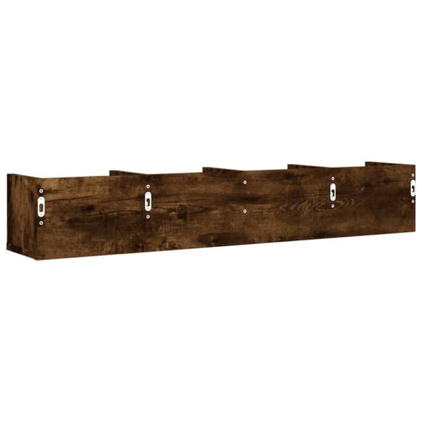 vidaXL vægskabe 2 stk. 99x18x16,5 cm konstrueret træ røget eg