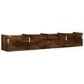 Miniatyrbilde 7 av 11: vidaXL Veggskap 2 stk røkt eik 99x18x16,5 cm konstruert tre