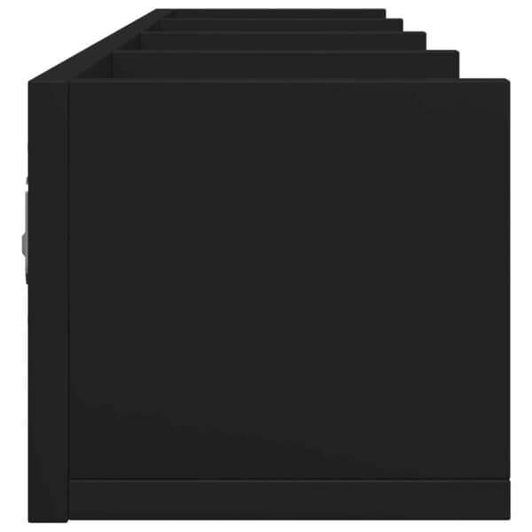 vidaXL vægskabe 2 stk. 99x18x16,5 cm konstrueret træ sort