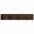 Miniatyrbilde 4 av 11: vidaXL Veggskap 2 stk brun eik 99x18x16,5 cm konstruert tre