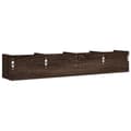 Miniatyrbilde 7 av 11: vidaXL Veggskap 2 stk brun eik 99x18x16,5 cm konstruert tre