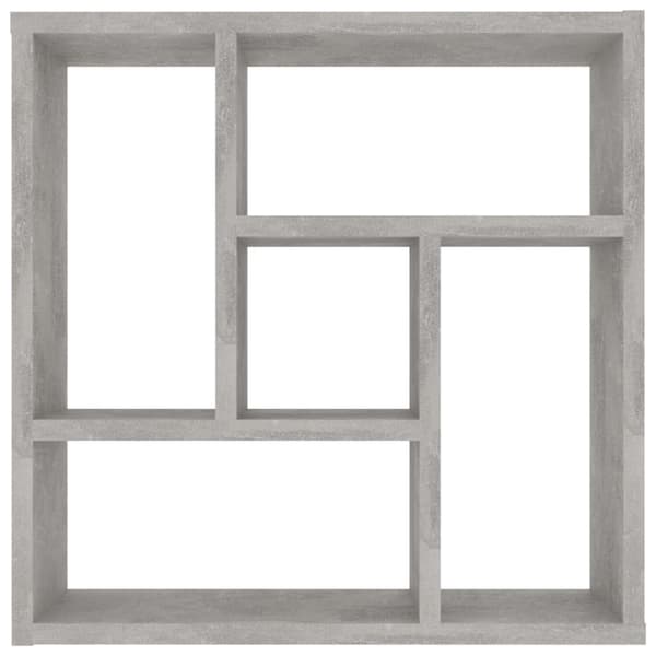 vidaXL Vägghylla betonggrå 45,1x16x45,1 cm spånskiva -  Vägghyllor & fönsterbrädor
