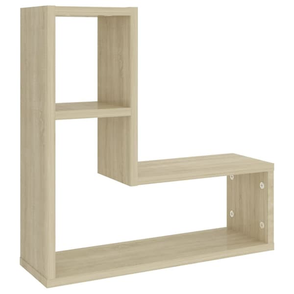 vidaXL Vägghyllor 2 st sonoma-ek 50x15x50 cm konstruerat trä -  Vägghyllor & fönsterbrädor