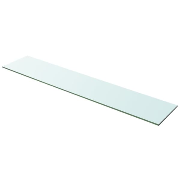 vidaXL hylde glaspanel klar 100x20 cm -  Væghylder & smalle hylder