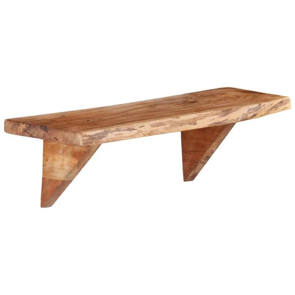 vidaXL Seinähyllyt 2 kpl 60x20x18 cm kiinteä akaasiapuu -  Seinähyllyt
