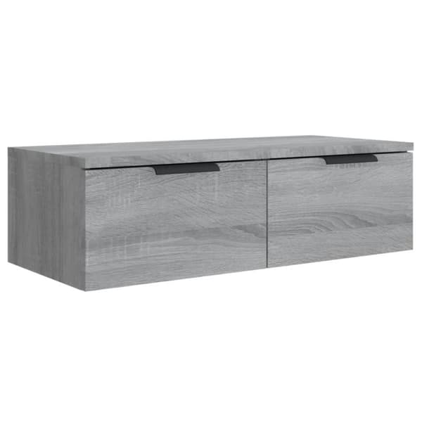 vidaXL vægskab 68x30x20 cm konstrueret træ grå sonoma-eg - Væghylder & smalle hylder
