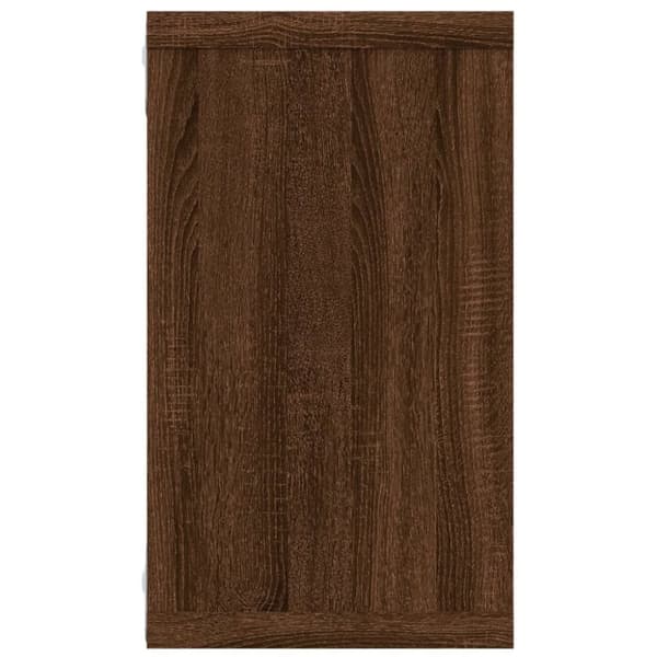 vidaXL væghylder 2 stk. 80x15x26,5 cm konstrueret træ brunt egetræ - Væghylder & smalle hylder