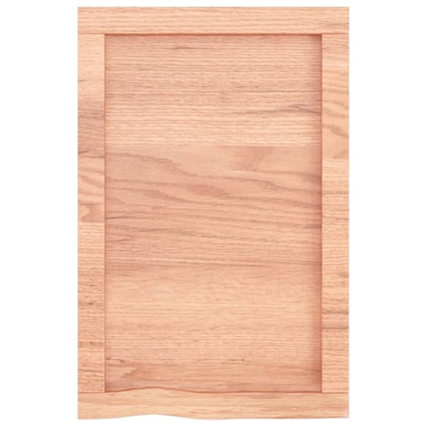 vidaXL væghylde 40x60x(2-4) cm behandlet massivt egetræ lysebrun -  Væghylder & smalle hylder