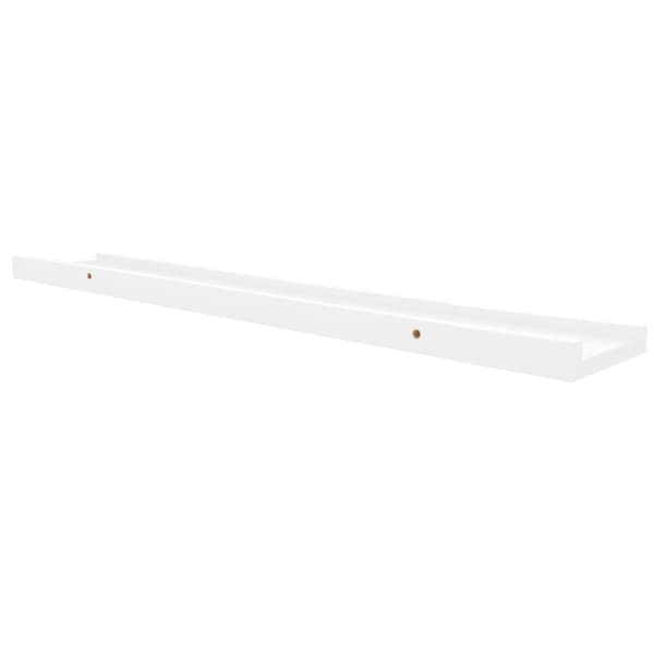 vidaXL billedhylder 2 stk. 80x9x3 cm MDF hvid -  Væghylder & smalle hylder